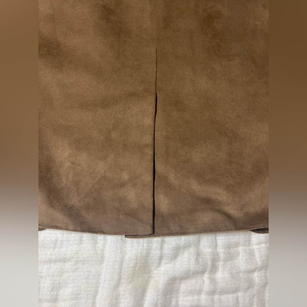 Ralph Lauren Brown Faux Suede Blazer 50R Bulldog Lined - Picture 10 of 10